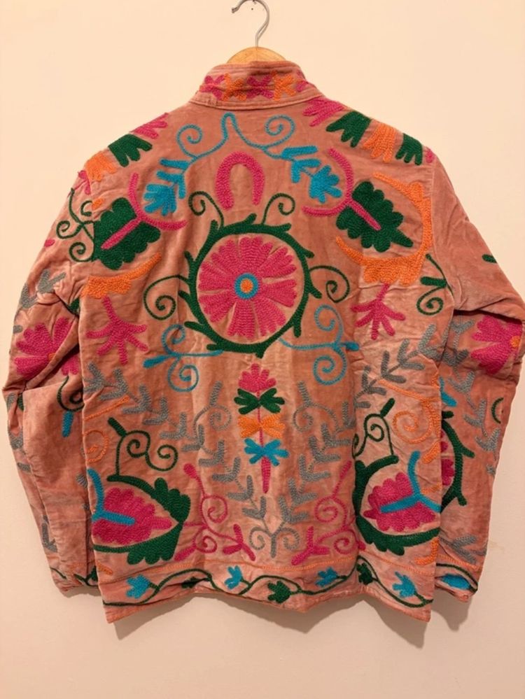 Pink Velvet Suzani Jacket image 5